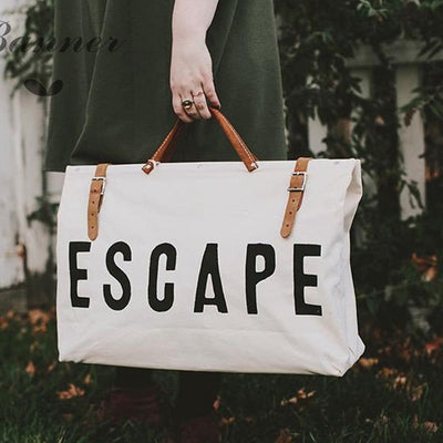 Bolsa de Viaje para Hombre en Cuero y Lona con Detalles en Rosa - Image 2