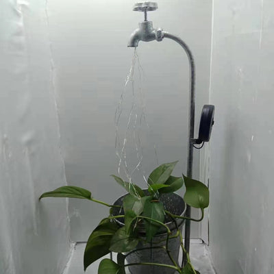 Lámpara Solar Decorativa con Diseño de Regadera y Luces LED para Jardín - Image 9
