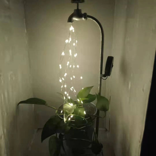 Lámpara Solar Decorativa con Diseño de Regadera y Luces LED para Jardín - Image 2