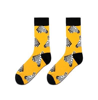 Calcetines Largos Vintage Verde y Amarillo Estampados - Image 4