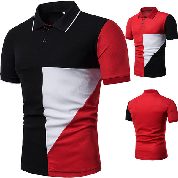 Camisa Casual para Hombre de Manga Corta - Color Tendencia Talla Grande
