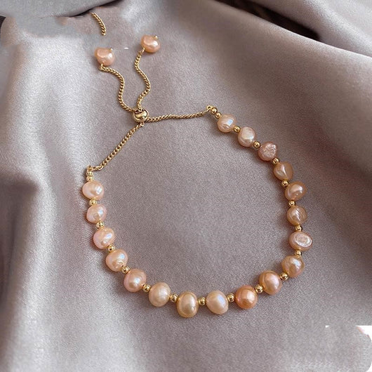 Pulsera Trenzada de Perlas Naturales - Diseño Exclusivo para Chicas - Image 3