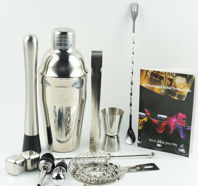 Set Profesional de Coctelería en Acero Inoxidable