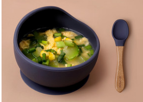 Set de Plato y Cuchara de Silicona con Ventosa para Bebés - Vajilla Antideslizante para Alimentación - Image 9