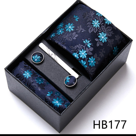 Set de 6 Corbatas Elegantes en Caja de Regalo - Colección Formal para Negocios y Bodas - Image 12