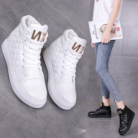 Zapatillas Deportivas Plataforma Mujer Estilo Coreano - Casual de Caña Alta - Image 8