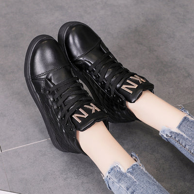 Zapatillas Deportivas Plataforma Mujer Estilo Coreano - Casual de Caña Alta - Image 3
