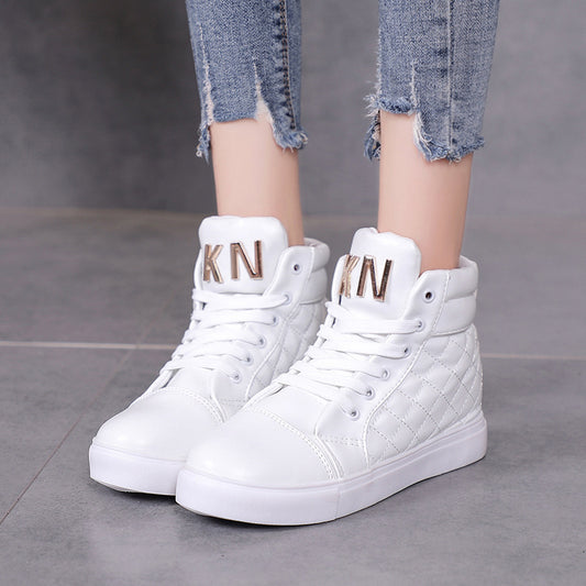 Zapatillas Deportivas Plataforma Mujer Estilo Coreano - Casual de Caña Alta - Image 2