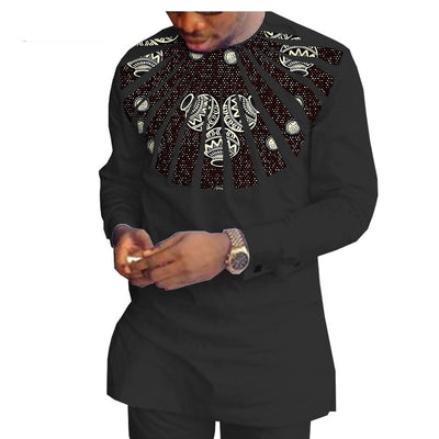 Traje Casual Hombre Algodón Batik Étnico Africano - Image 21