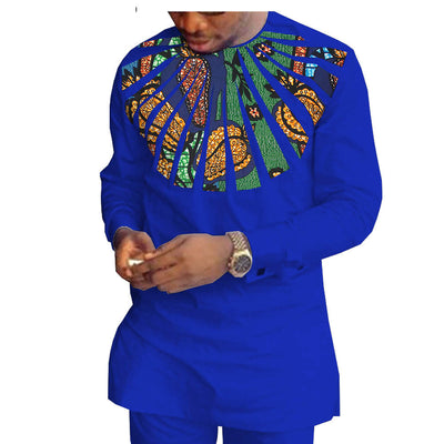 Traje Casual Hombre Algodón Batik Étnico Africano - Image 20