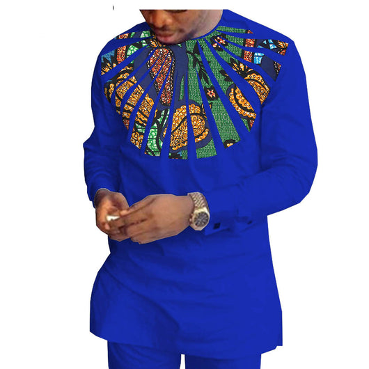 Traje Casual Hombre Algodón Batik Étnico Africano - Image 20