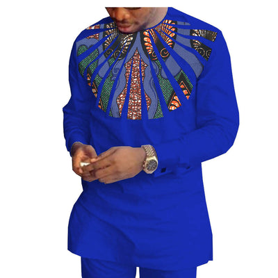 Traje Casual Hombre Algodón Batik Étnico Africano - Image 3