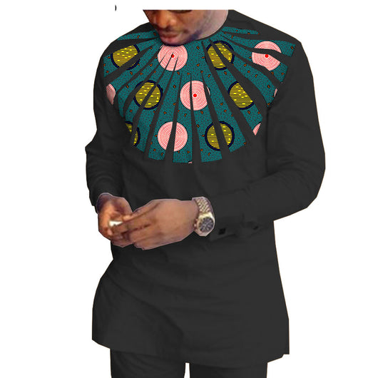 Traje Casual Hombre Algodón Batik Étnico Africano - Image 14