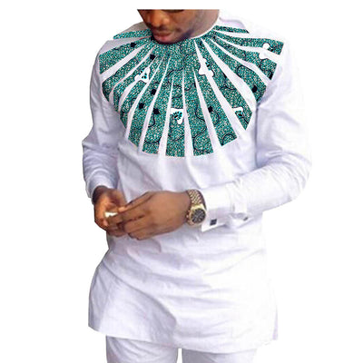 Traje Casual Hombre Algodón Batik Étnico Africano - Image 10