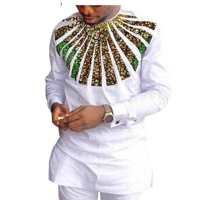 Traje Casual Hombre Algodón Batik Étnico Africano - Image 16