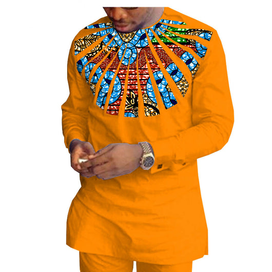 Traje Casual Hombre Algodón Batik Étnico Africano - Image 12