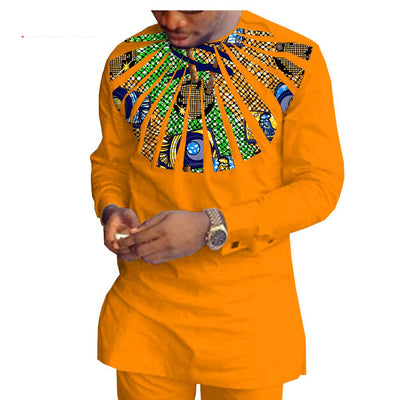 Traje Casual Hombre Algodón Batik Étnico Africano - Image 11