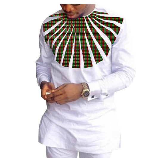 Traje Casual Hombre Algodón Batik Étnico Africano - Image 9