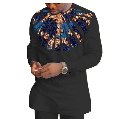 Traje Casual Hombre Algodón Batik Étnico Africano - Image 13