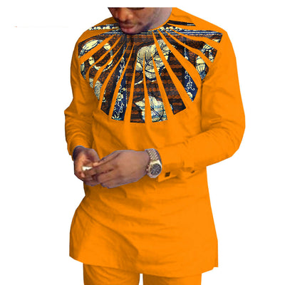 Traje Casual Hombre Algodón Batik Étnico Africano - Image 7