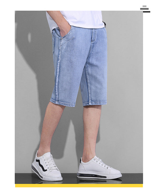 Pantalones Cortos Tipo Bermuda de Cinco Bolsillos para Hombre - Estilo Verano