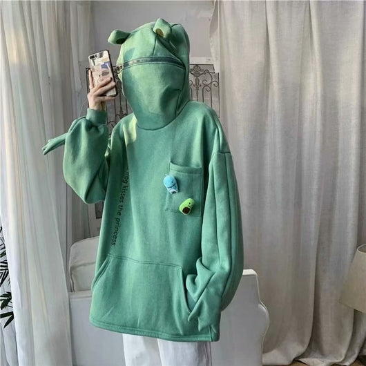 Sudadera Hoodie de Forro Polar con Cierre - Estilo Harajuku Unisex - Image 10