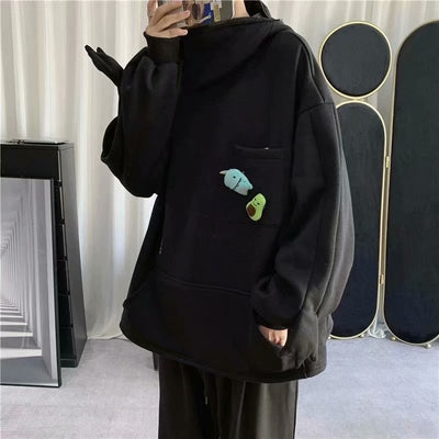 Sudadera Hoodie de Forro Polar con Cierre - Estilo Harajuku Unisex - Image 11