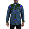 Men's African Ethnic Print Batik Denim Jacket