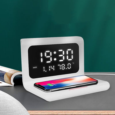Reloj Despertador con Cargador Inalámbrico 10W, Calendario Perpetuo y Monitor de Temperatura - Image 16