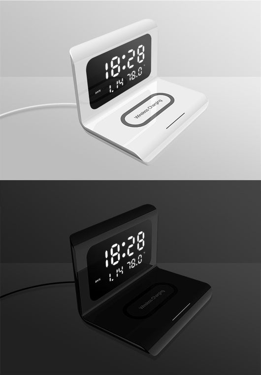 Reloj Despertador con Cargador Inalámbrico 10W, Calendario Perpetuo y Monitor de Temperatura - Image 10
