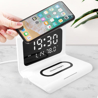 Reloj Despertador con Cargador Inalámbrico 10W, Calendario Perpetuo y Monitor de Temperatura - Image 17