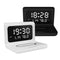 Reloj Despertador con Cargador Inalámbrico 10W, Calendario Perpetuo y Monitor de Temperatura