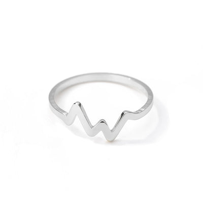Anillo de Acero Inoxidable con Electrocardiograma para Mujer - Image 6