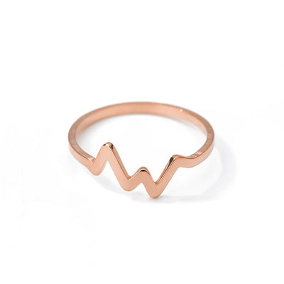 Anillo de Acero Inoxidable con Electrocardiograma para Mujer - Image 8