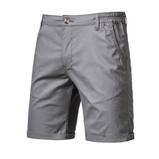 Shorts Casuales Slim Fit de Color Liso para Hombre