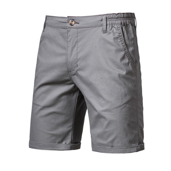 Shorts Casuales Slim Fit de Color Liso para Hombre