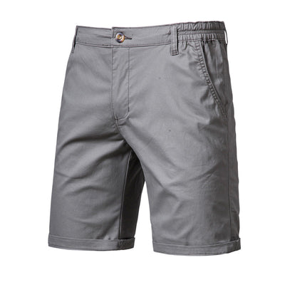 Shorts Casuales Slim Fit de Color Liso para Hombre