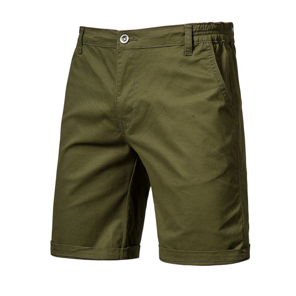 Shorts Casuales Slim Fit de Color Liso para Hombre