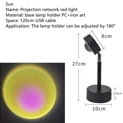 Lámpara Proyector de Atardecer: Luz Ambiental que Nunca Se Apaga - Image 4