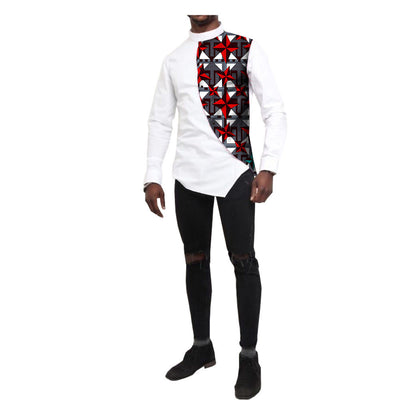 Camisa de Algodón Batik con Combinación de Colores - Image 7