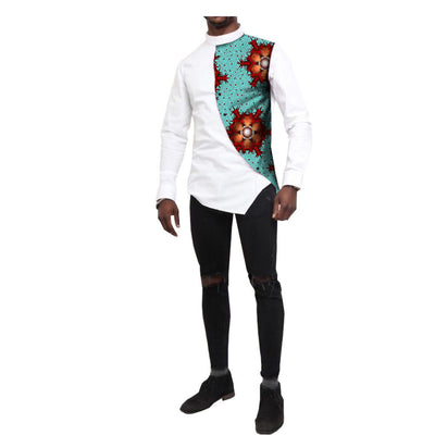 Camisa de Algodón Batik con Combinación de Colores - Image 9