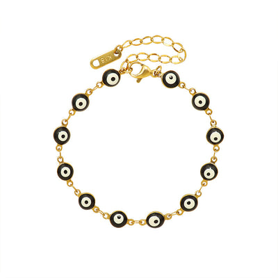 Pulsera de Acero Titanio con Efecto Óleo Negro para Mujer - Image 7
