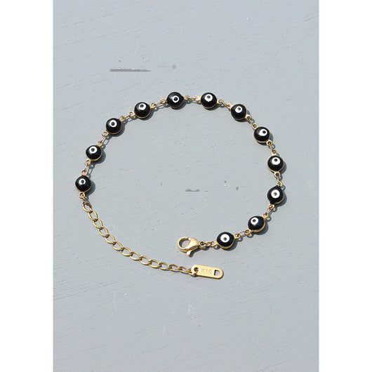 Pulsera de Acero Titanio con Efecto Óleo Negro para Mujer - Image 4