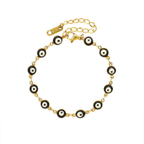 Pulsera de Acero Titanio con Efecto Óleo Negro para Mujer - Image 5