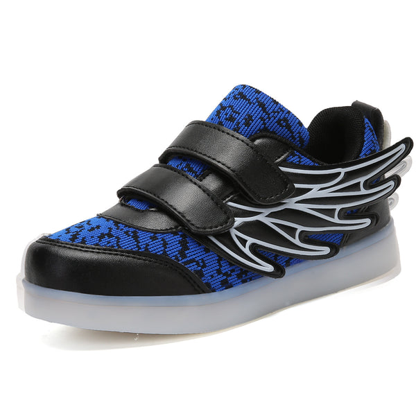 Zapatos LED Infantiles con Alas Luminosas y Carga USB