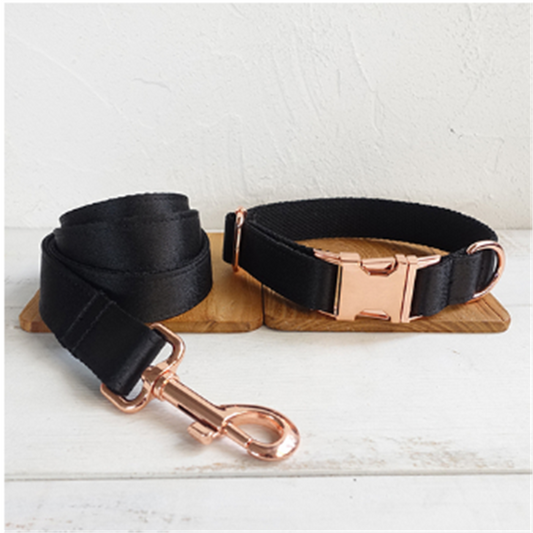 Collar Personalizado para Perro Negro - Accesorios para Mascotas