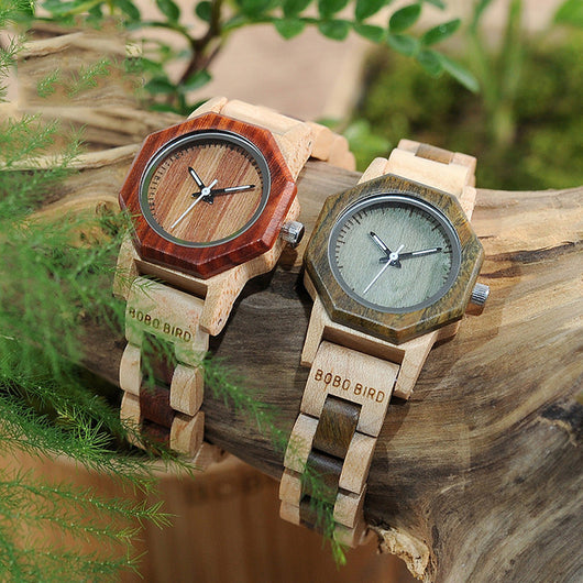 Reloj de Madera para Mujer Estilo Retro Minimalista - Image 9