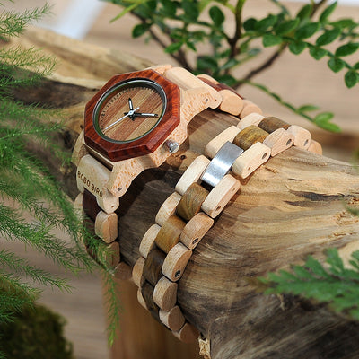 Reloj de Madera para Mujer Estilo Retro Minimalista - Image 6