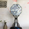 Abanico Bordado Doble Cara de Seda - Artesanía Palacio Tradicional
