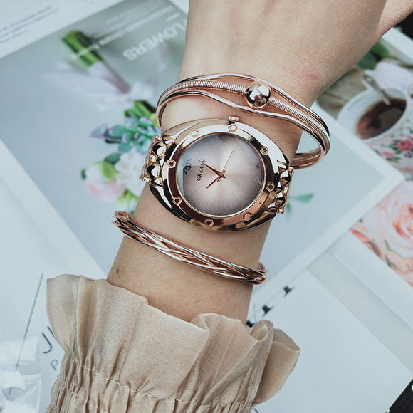 Reloj Pulsera Minimalista para Mujer en Aleación Metálica
